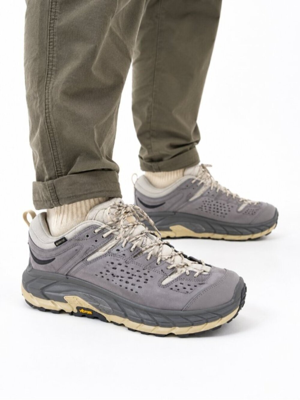 HOKA Tor Ultra Low GORE-TEX Oat Milk Opal Hiking Shoes M10 W11